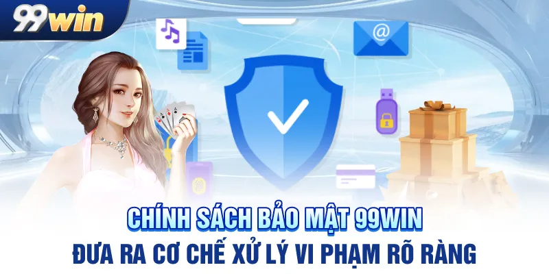 Chính sách bảo mật 99win đưa ra cơ chế xử lý vi phạm rõ ràng